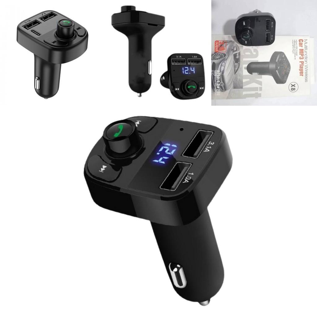 Car Bluetooth Receiver Charger Lossless Sound Quality Fm Transmitter Card Insert Car Mp3 Bluetooth Player