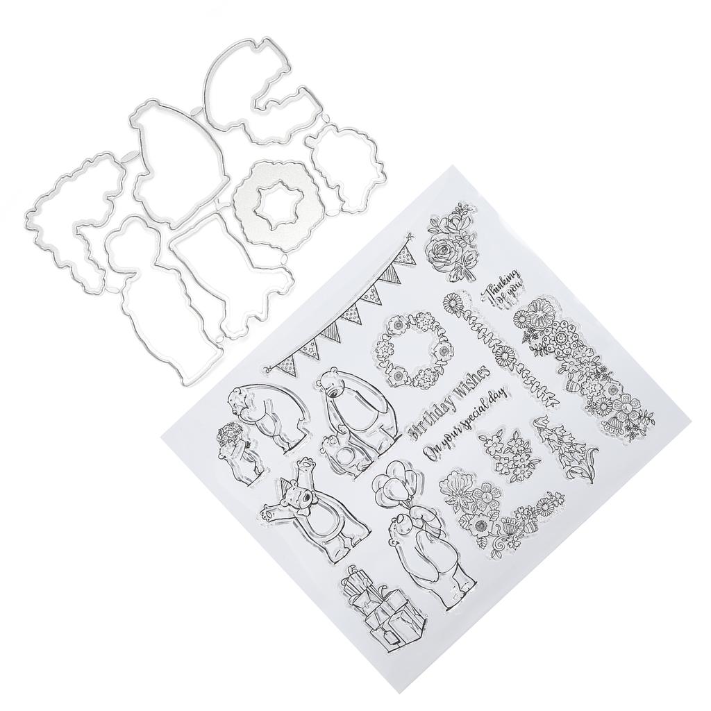 Przezroczysty Stempel do Tworzenia Pieczęci TPR Forma do Tworzenia Stempli Tłoczony Papier do Scrapbookingu Materiały do Rękodzieła