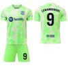 2024-25 Barcelona grünes zweites Auswärtstrikot #9 Lewandowski #19 Yamal Fußballtrikots