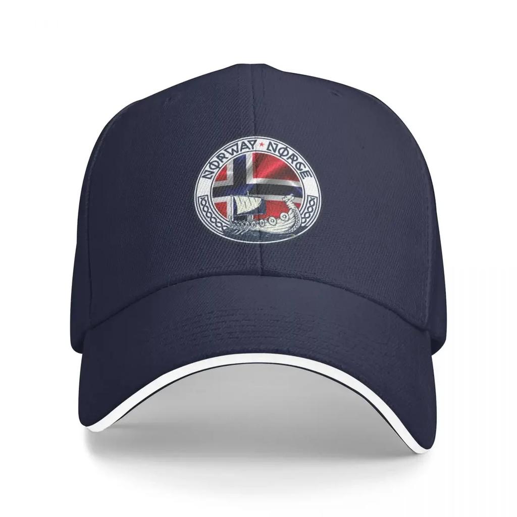 NORWAY NORGE Kongeriket Noreg, Norwegian Flag Sticker T-Shirt 01 Baseball Cap Foam Party Hat Male Women's