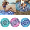 Arazzo Rotondo Mandala Telo da Picnic Estivo Tappeto Coperta Tappetini