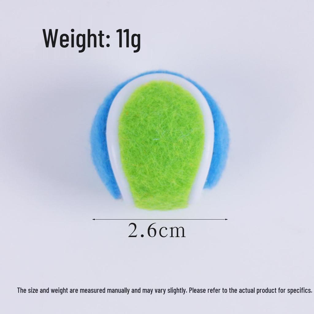 Mini Plush Tennis Ball Keychain - Creative DIY Sports Bag Pendant and Photography Prop