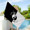 Modern Chinese Koi Tai Chi Eight Trigrams Yin Yang Bath Towel Microfiber Soft Water For Girl Kids Decorative Cartoon Beach Towel