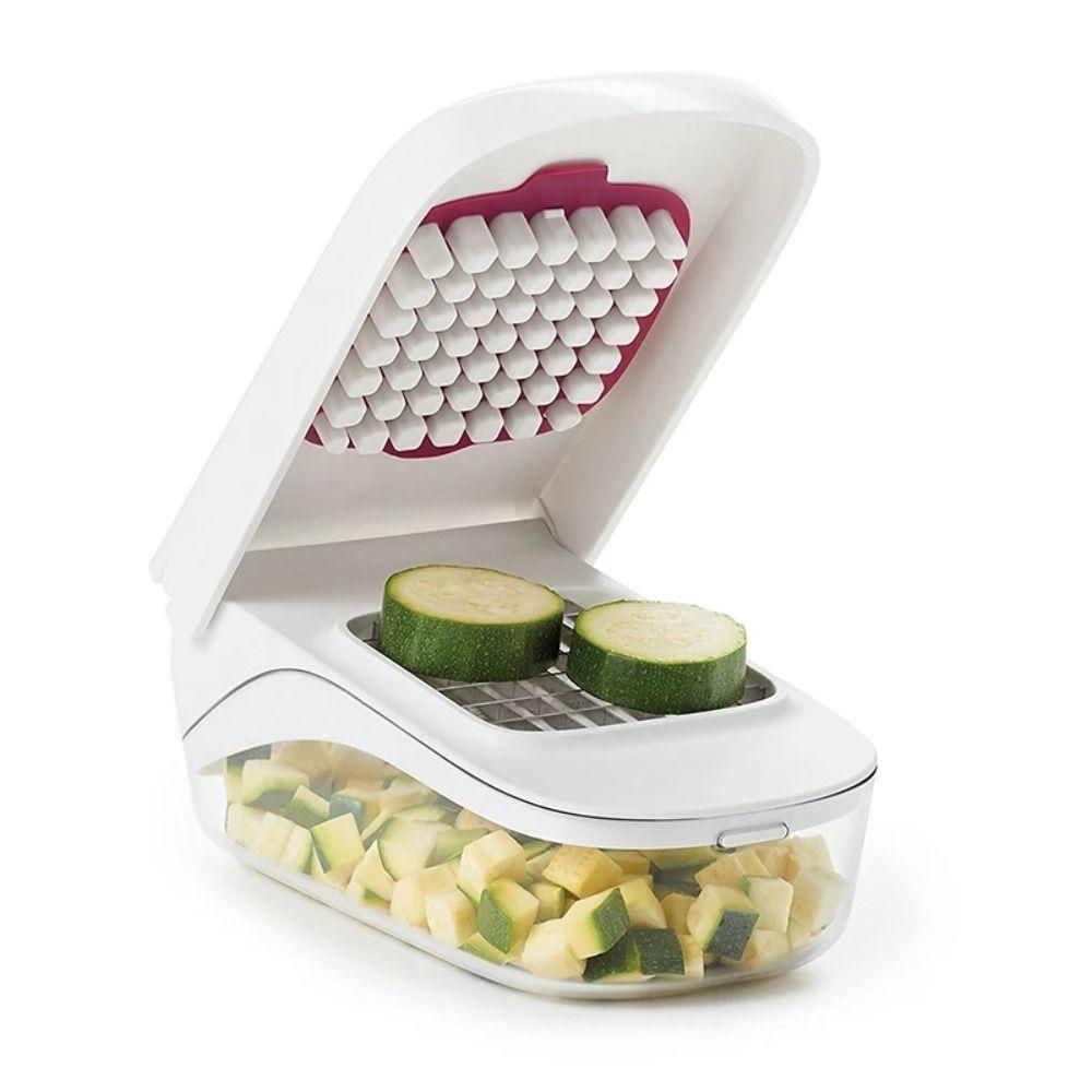 Stainless Steel Vegetable Dicer Easy Pour Opening Food Slicer Professional Veggie Cutter  Carrot