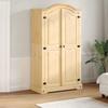 VidaXL Wardrobe Corona 102x52x186 Cm Solid Pine Wood, Storage Cabinet, Wardrobe Organizer, Closet, 4012154