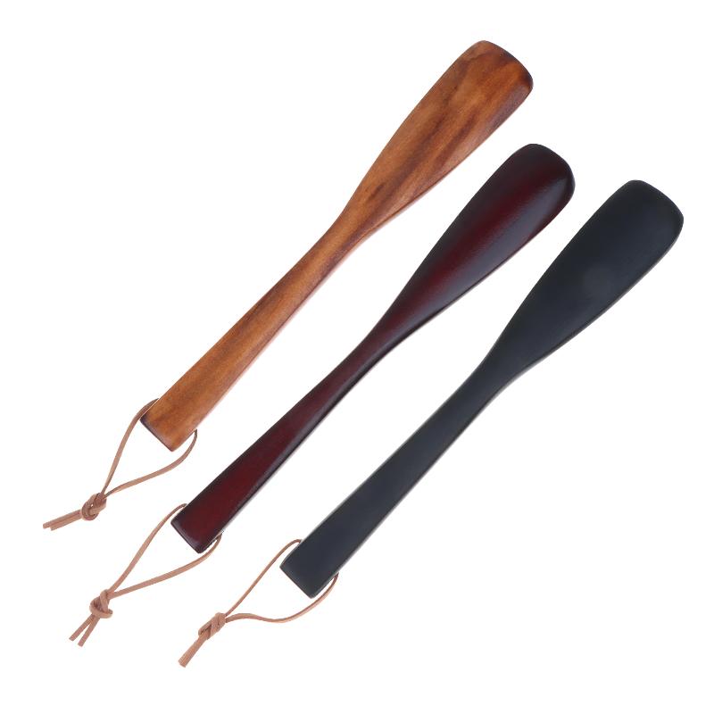 Long Handle Wooden Shoehorn Hanging Shoe Horn Easy Remover Shoehorn Lifter Easy On Off Wood Seniors Put On Shoes Tools