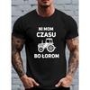 European Size Men's Polish-Themed Short Sleeve T-Shirt - Breathable Summer Casual Round Neck Polish Casual Wear & Themed Events - Polish Suitable