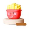 Stress-Relieving Toys Cartoon Food Pop Bubble Squeeze Toys Relieve Anxiety Spit Bubbles Toy Gifts For Boy Girl Kids Adults
