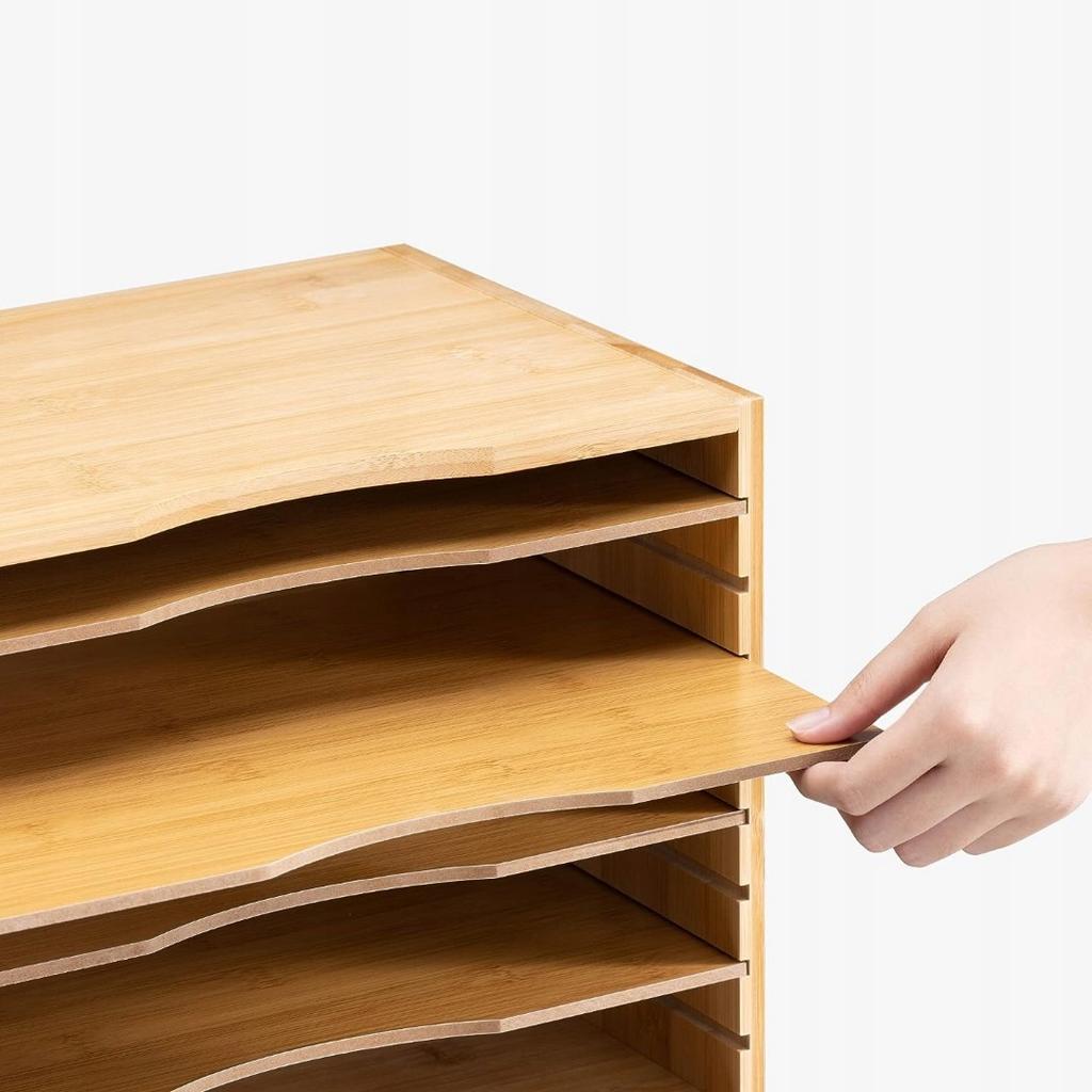 Desk Organizer for Documents Wooden Desk Organizer for A4