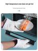 High-Temperature Resistant Industrial Baking Gloves - Five-Finger, Anti-Scald, Heat-Insulating, Wear-Resistant, Thickened Protection.