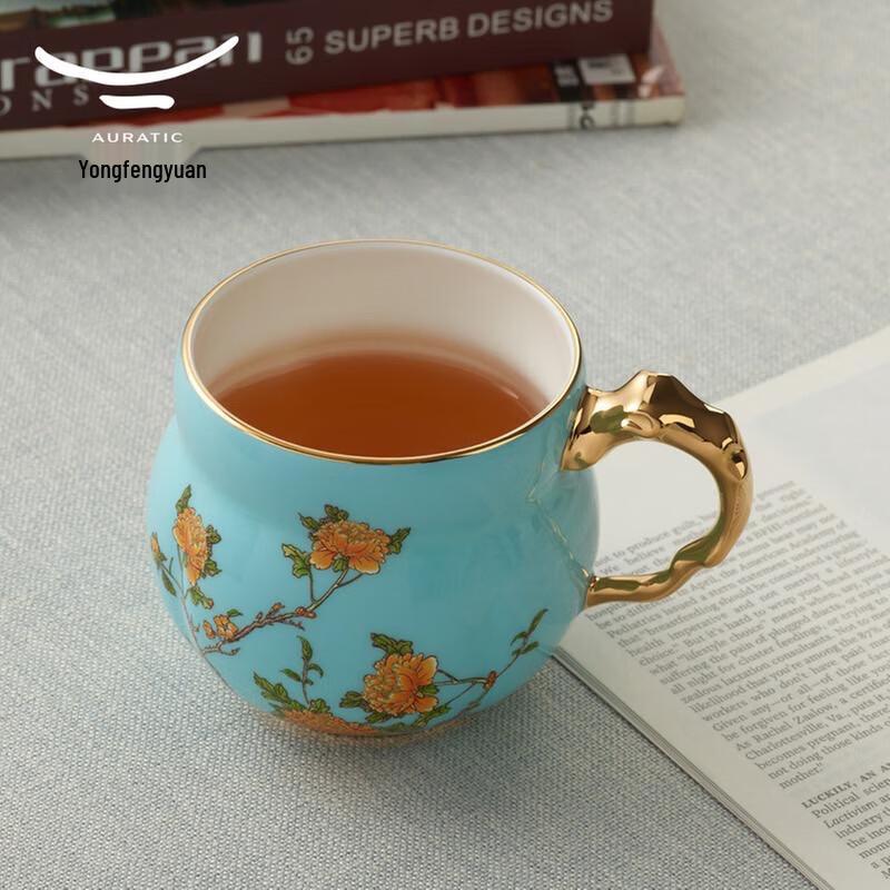 Auratische Qinse Keramik-Paartassen