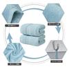 Cotton 4 Piece Hotel Style Bath Towel Set Towel Cotton Popular Fluffy Texture Absorbent Light 100% (Bath Towel, Green)