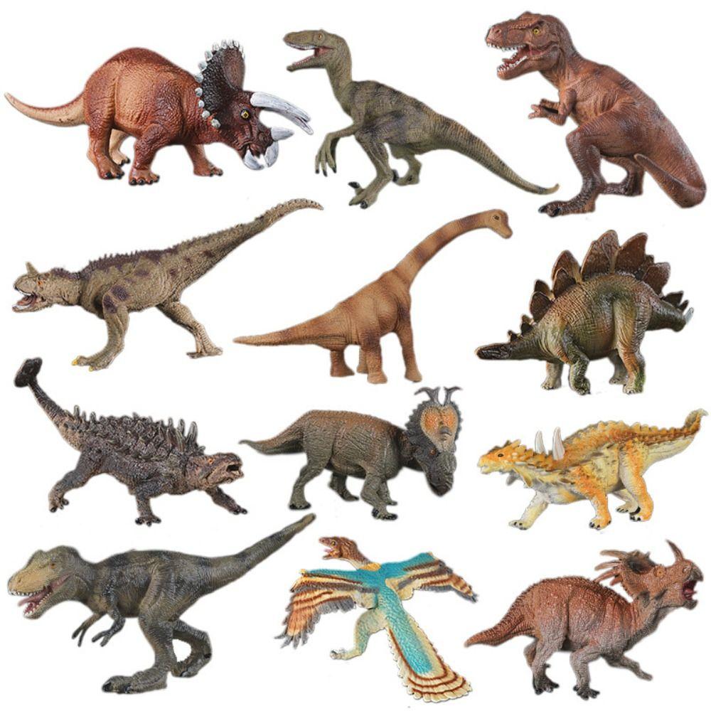 Multiple Sizes Dinosaur Model Rubber Tyrannosaurus Jurassic Dinosaur  Scene Decoration