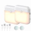 Wireless PIR Motion Sensor LED Night Light Rechargeable Human Body Induction  Automatic Light On/Off For Home Bedside Lighting