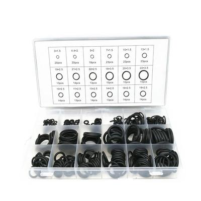 Universal 279PCS O-Ring Rubber Gasket Seal Classification Black O-Ring Seal Set Nitrile Gasket Car Gasket