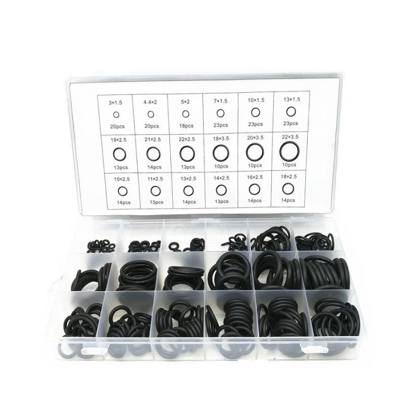 

Universal 279PCS O-Ring Rubber Gasket Seal Classification Black O-Ring Seal Set Nitrile Gasket Car Gasket