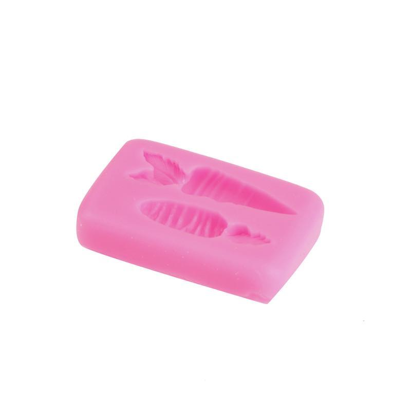 Casual Carrot Vegetables Silicone Mold Decoration Tools Clay Push Mold