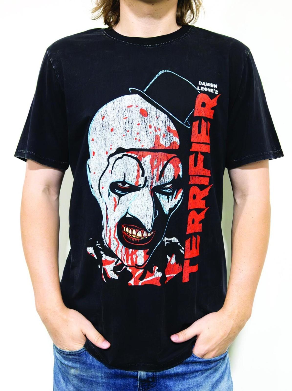 Terrifier Art The Clown Unisex T Shirt Officially Licensed Black Horror Movie M