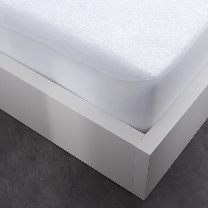 Protège matelas - Non spécifié - 160x190 à 200 cm - Absorbant - Hypoallergénique - 100% coton