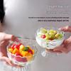 Minimalist Glass Dessert and Yogurt Cup for Salads and Ice Cream