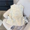 Jacquard Women Wearing Vests On Both Sides 2025 Spring Clothes New Sweet Temperament High-end Vest Tide