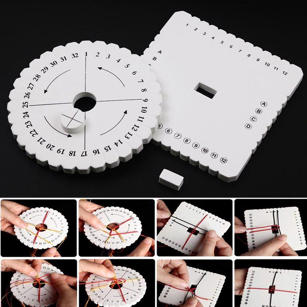 Kumihimo Braiding Disc/Disk Beading Cord Rope Weaving Jewelry Design Board Sewing Handmade Tool