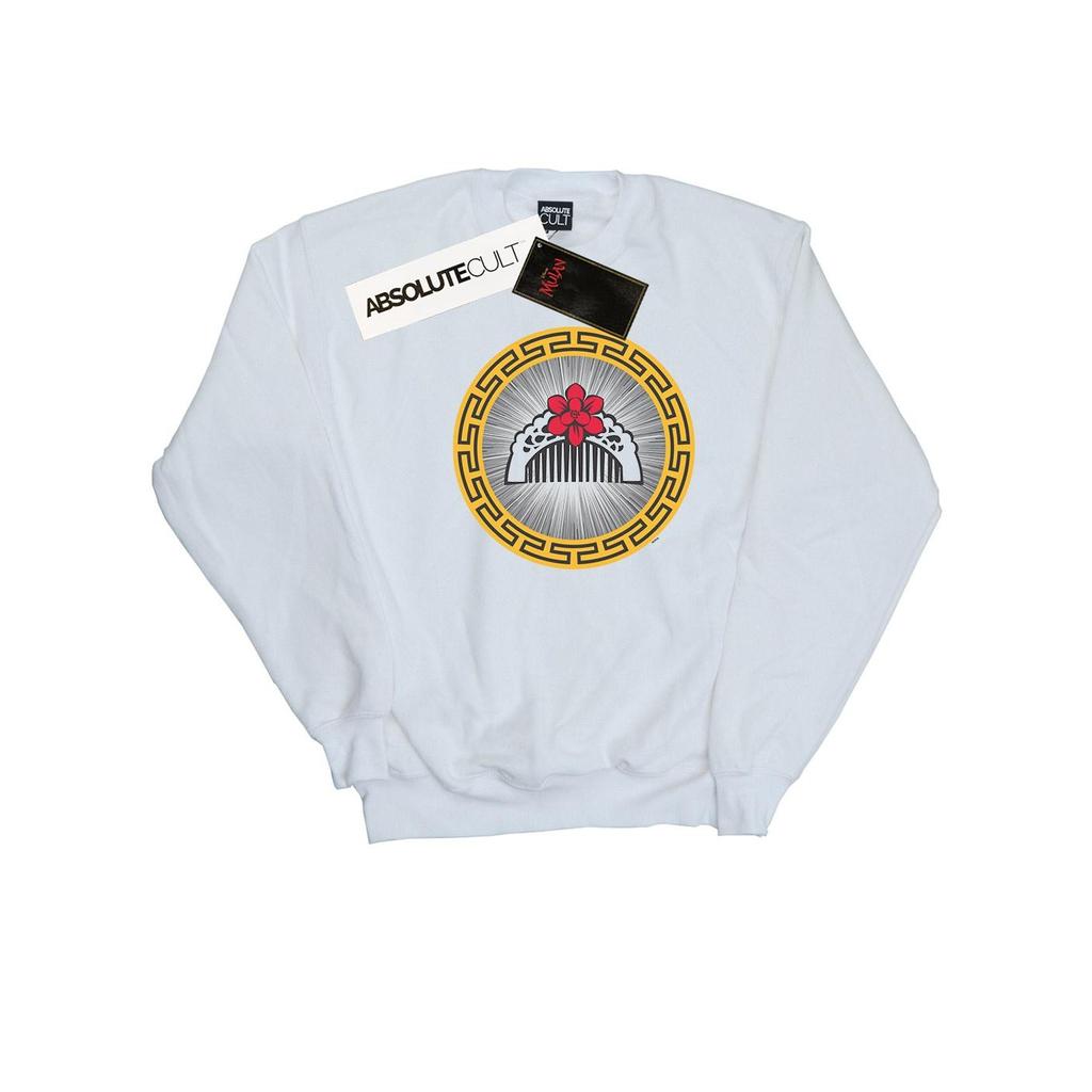 Disney Womens/Ladies Mulan Movie Flower Comb Sweatshirt