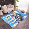 Anime Characters Pose Carpet Suitable for Entryway Study Room Outdoor Dining Room Antislip Carpet Anime Office Decor Best for Christmas