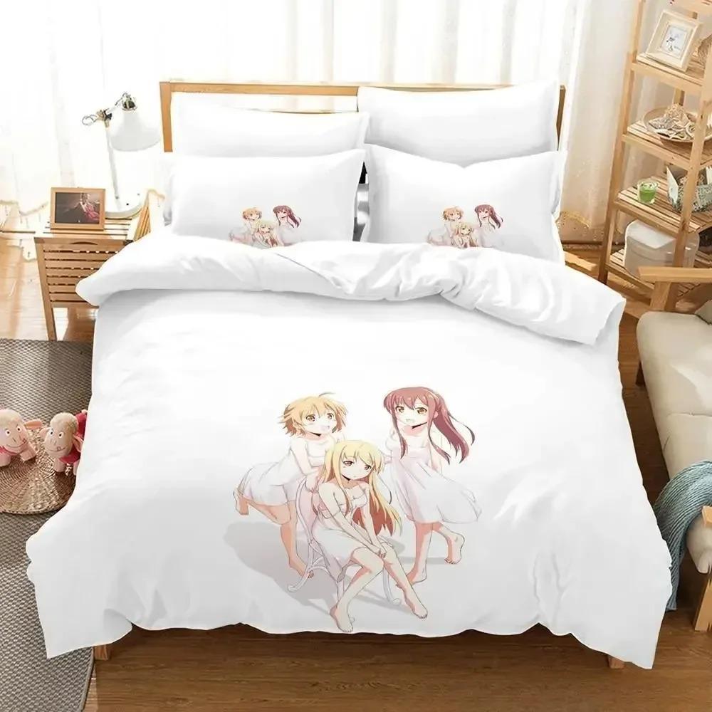 The Pet Girl Of Sakurasou Bedding Set Single Twin Full Queen King Size Bed Set Adult Kid Bedroom Duvet Cover Sets 3D Anime Bed
