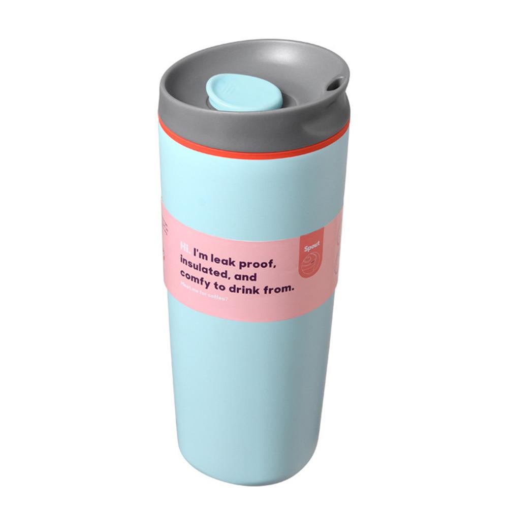 600ml Coffee Cup Tumbler with Lid Vacuum Stainless Steel Thermos Insulated Water Bottle Leak-Proof Keep Drinks Hot & Cold