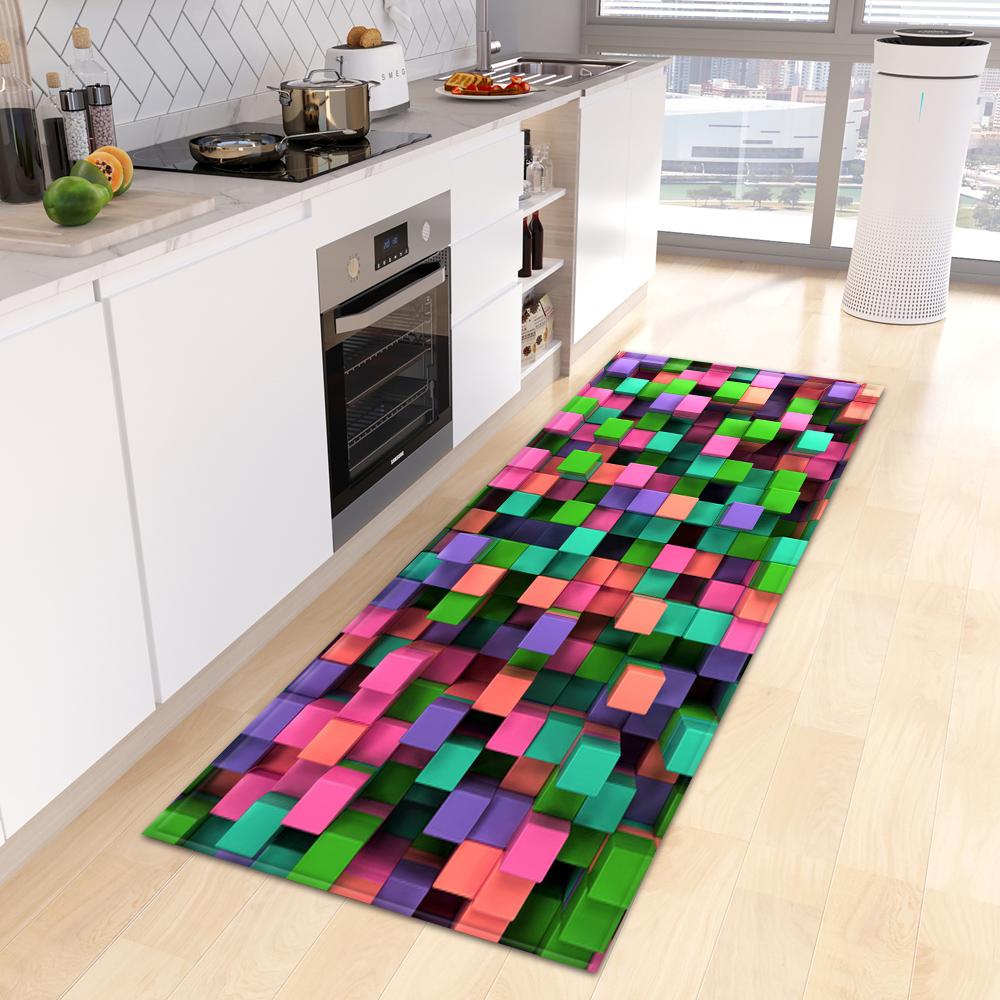 Kitchen Mat Home Bedroom Entrance Door Mat Living Room Floor Carpet Corridor Balcony Door Non-slip Carpet