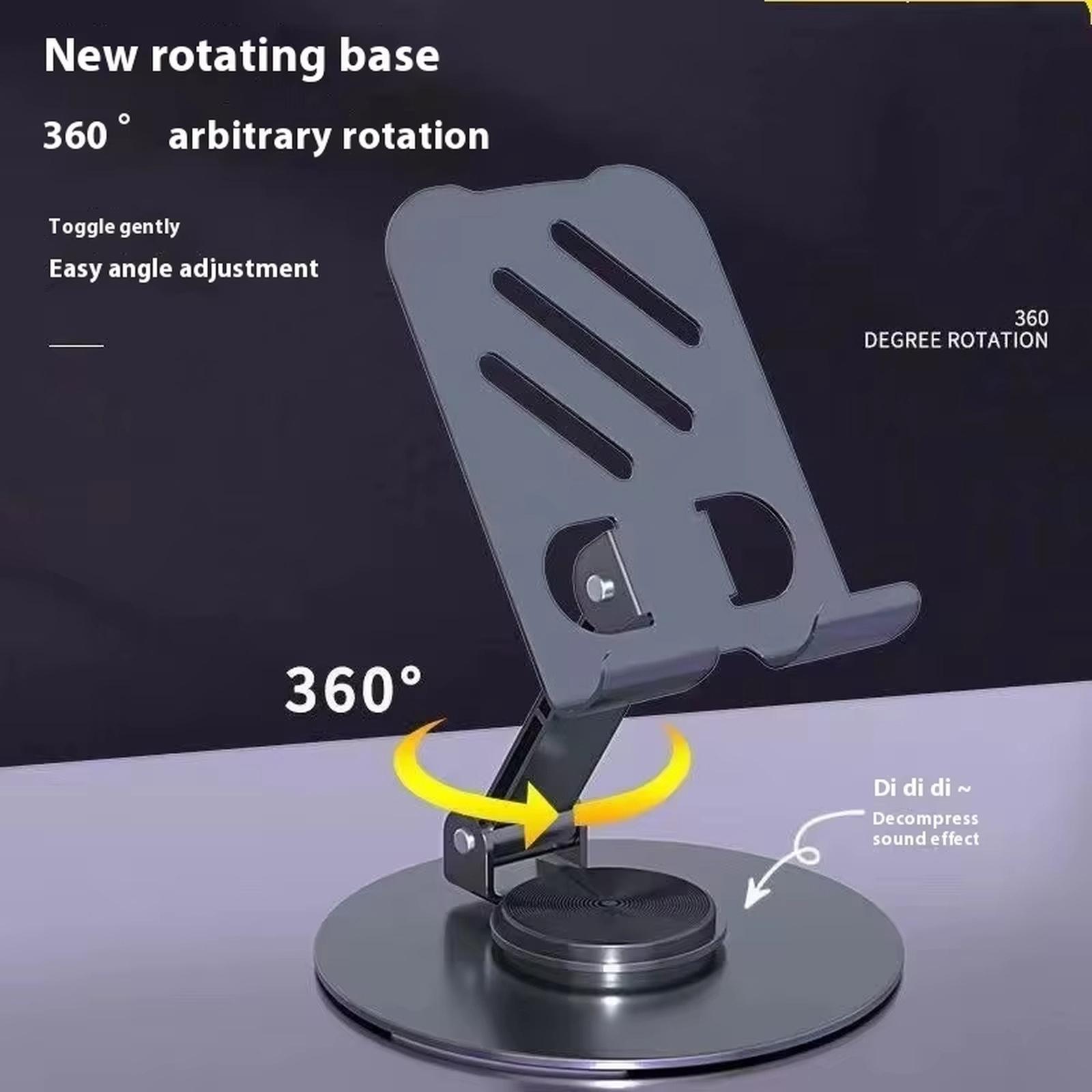 

Rotatable Cell Phone Stand, Fully Adjustable Foldable Desktop Phone Holder Cradle Dock, Thick Case Friendly, Compatible with All Phones, Purple one size