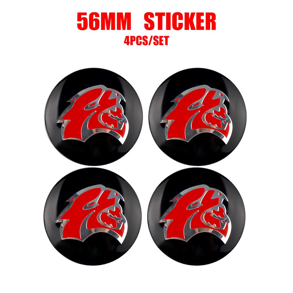 4PCS 56mm 60mm Car Wheel Center Cap Logo Hub Badge Rims Cover For Dodge Durango Dakota Neon Caliber SXT Nitro Ram1500 Avenger