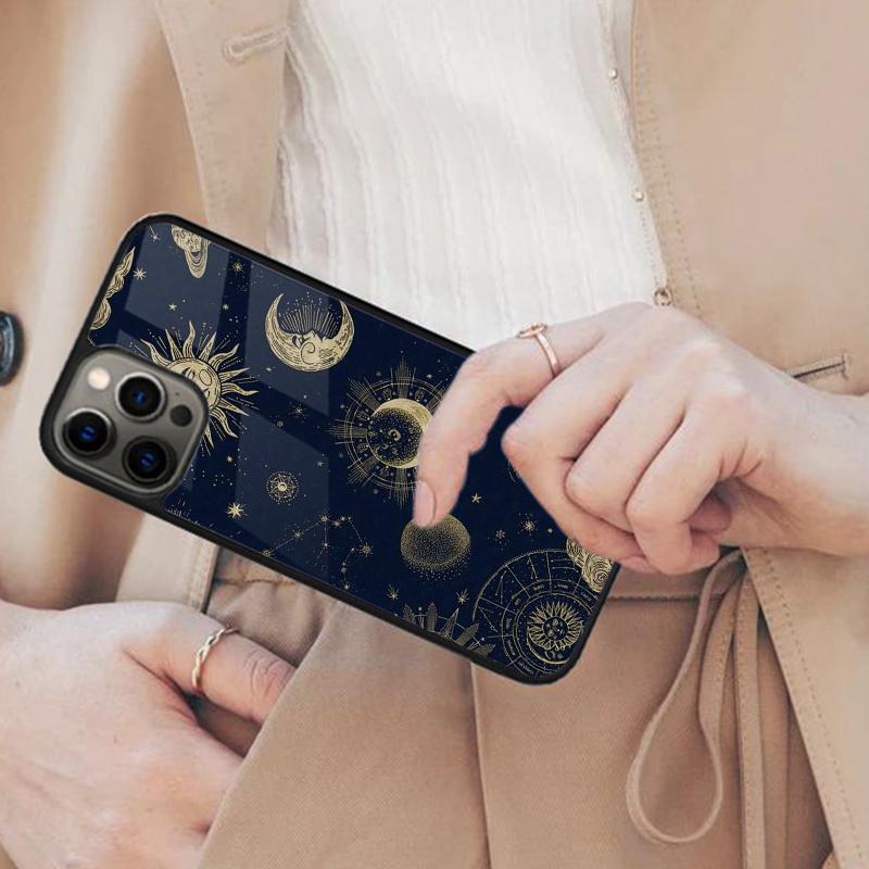 Celestial Sun and Moon Magnetic Phone Case For APPLE iPhone 17 Air 16 14 13 12 Pro Max 15 Plus Wireless Charge MagSafe Cover