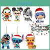 Festive 3.1in Acrylic Christmas Stitch Winnie Pendant Xmas Tree Decoration