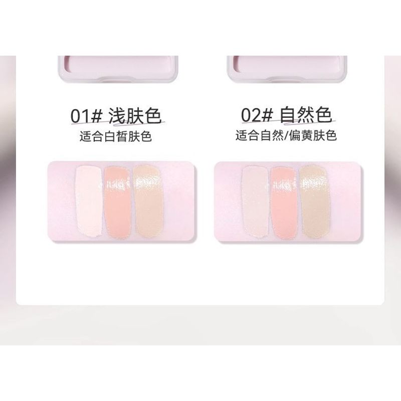 NOVO - Glossy Flawless 3-Color Concealer - 2 Types