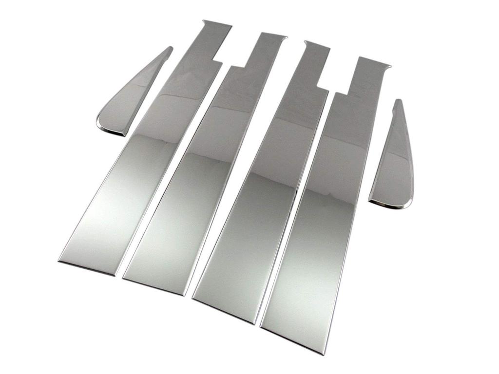 BRIGHTZ Finish Stainless Steel Plated Pillar Panels for Spacia Custom MK53S with Visor Attachment Compatible with MK and 53 Spacia Custom Spacia