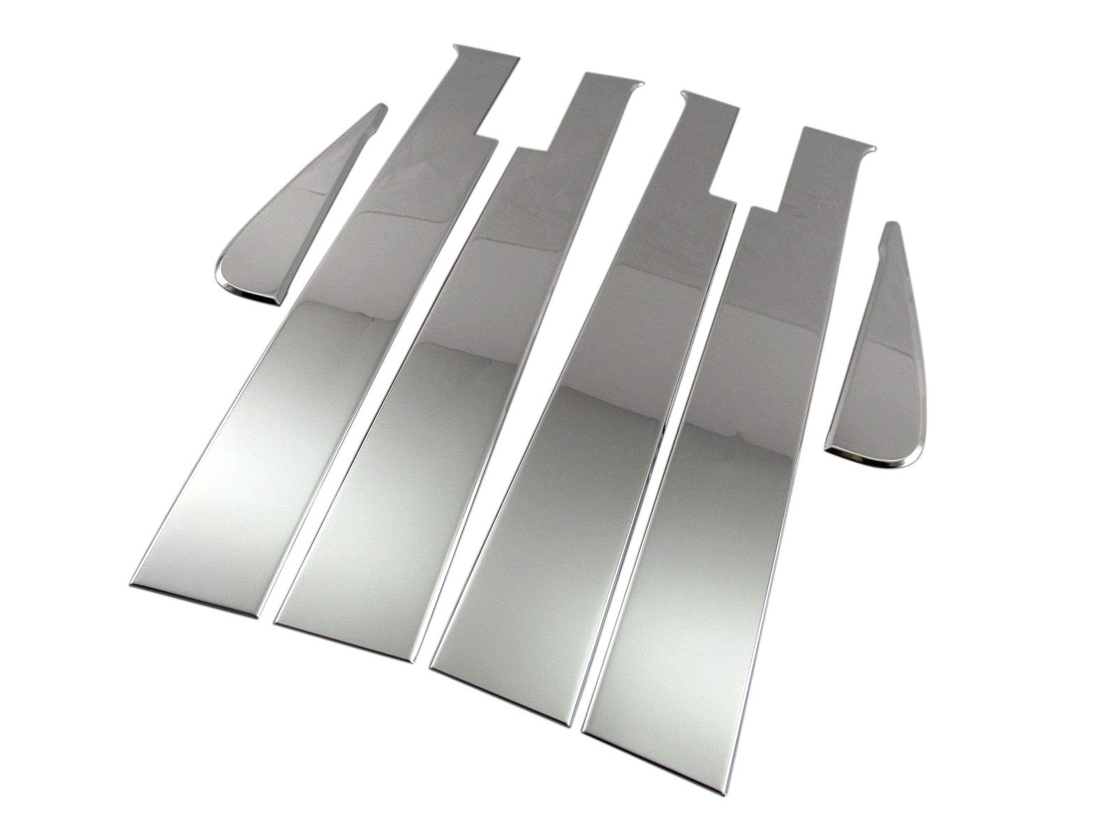 

BRIGHTZ Finish Stainless Steel Plated Pillar Panels for Spacia Custom MK53S with Visor Attachment Compatible with MK and 53 Spacia Custom Spacia