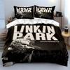 Set Biancheria da Letto Linkin Park Nero Copripiumino Federe (1*Copripiumino 2*Federe, senza piumino)