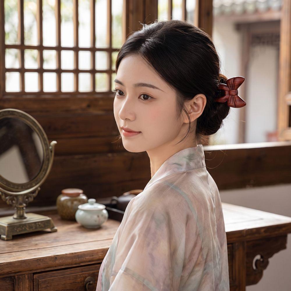 U-Shaped Wood Hairpin Double Side Hanfu Hair Accessories  Hanfu Headwear