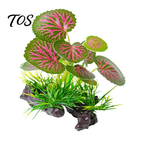 Betta Fish Hiding Spot Aquarium Artificial Plant, Realistic Plastic Plants, Underwater Faux Greenery, Decorative PVC Tank Foliage Fake Aquatic Plants