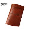 Faux Leather Cover Journal Notebook, Loose-Leaf Refillable with Elastic Durable Daily Use Strap, Multi-Purpose Writing Diary for Notes Travel Storage