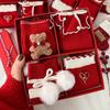 Women's Red Dragon Year Lolita Gift Box: Pure Cotton Long Socks for Autumn, Winter, and Christmas
