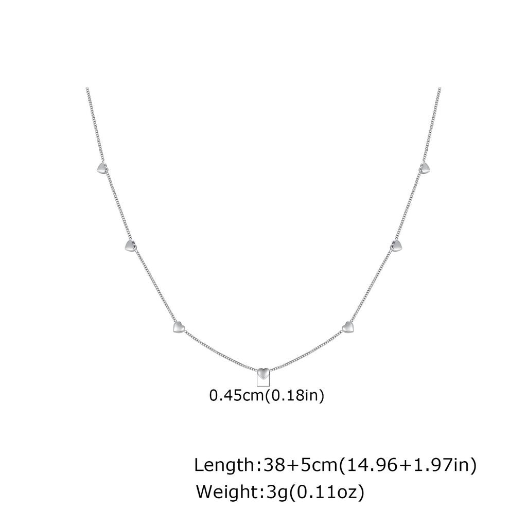 Fashion Geometric Butterfly Festival Heart Stainless Steel Gold Necklace Ladies, Accessories Nc-1198