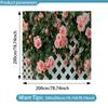 1Pcs Sunshade Pink Roses Trellis Decoration Background Winter Backdrop Decorations For Photo Studio Photo Booth Christams Party