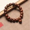 Lightning-Struck Jujube Wood Bracelet: Barrel Beads for Men and Women, Old-Style Buddhist Beads, Perfect for Wear and Play.
