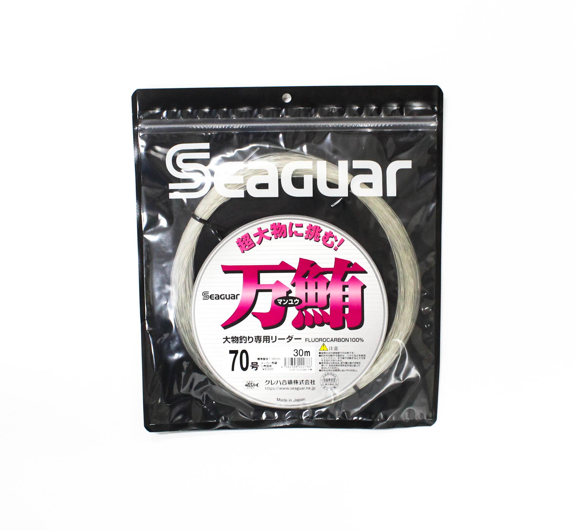 

Seaguar Флюорокарбоновая леска Manyu Shock Leader 30 м Размер 70 (2786) чистый