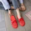 Summer new slippers women's bag head hollow cool slippers women's flat bottom outdoor wear indoor non-slip soft sole casual hole shoes