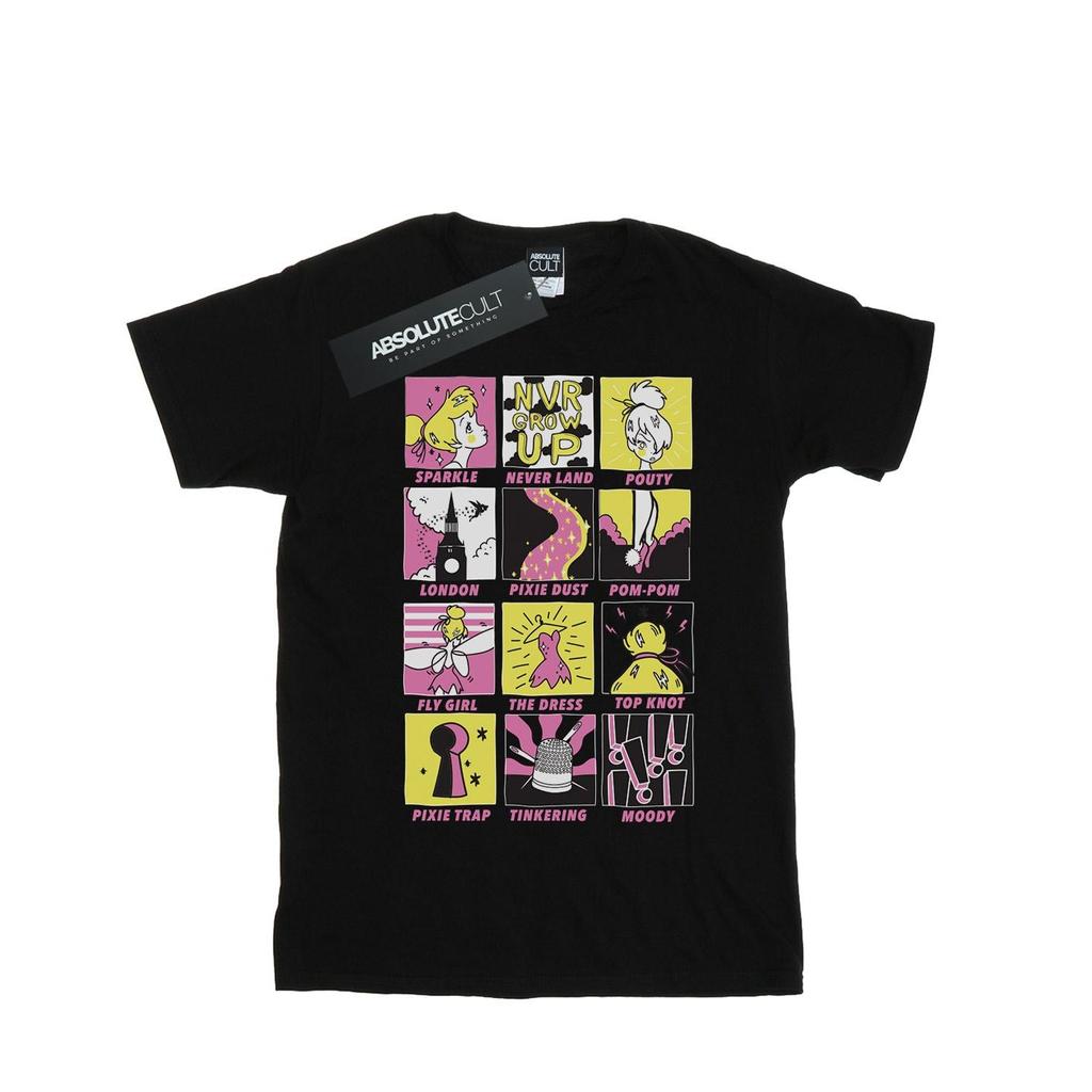Disney Mens Tinkerbell Squares T-Shirt