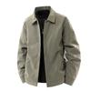 Down Jacket Men's% White Duck Down Winter New Loose Lapel Casual Leather Jacket Men's